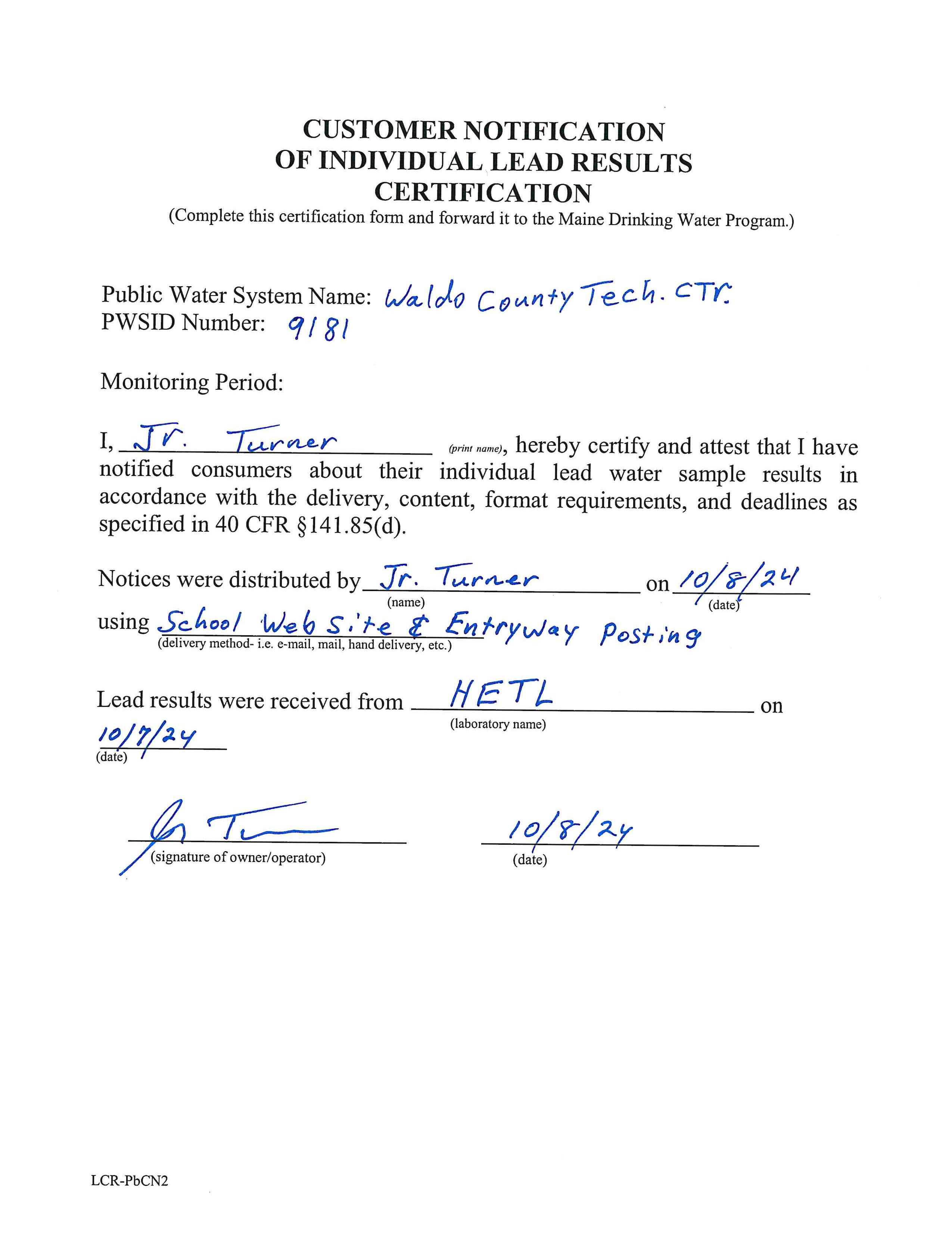 Water Test Posting Oct2024 Page 2